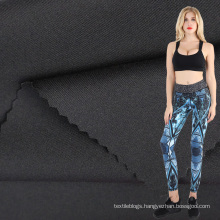 polyester stretch double faced jersey fabric for fitness tops and pants